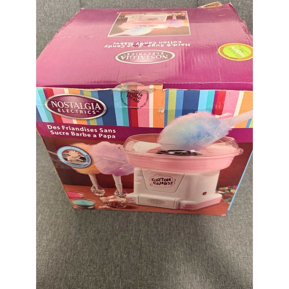 Nostalgia Electrics Hard Candy Cotton Candy Maker Machine PCM805